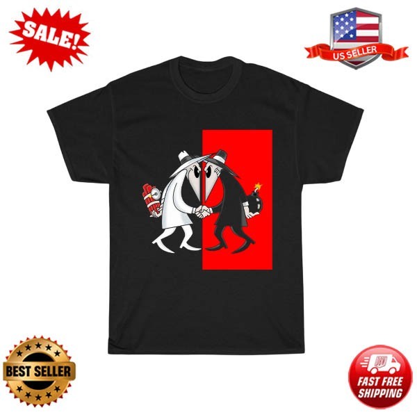 Spy Vs Spy Cartoon Men’s Black Size S-5XL