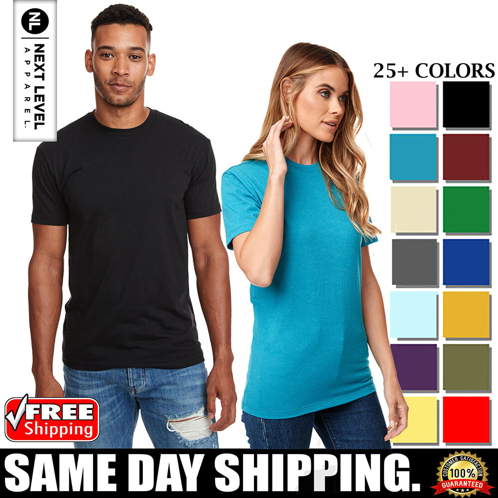 Next Level Apparel Unisex Premium CVC Crew Neck Short Sleeves T-Shirt – N6210