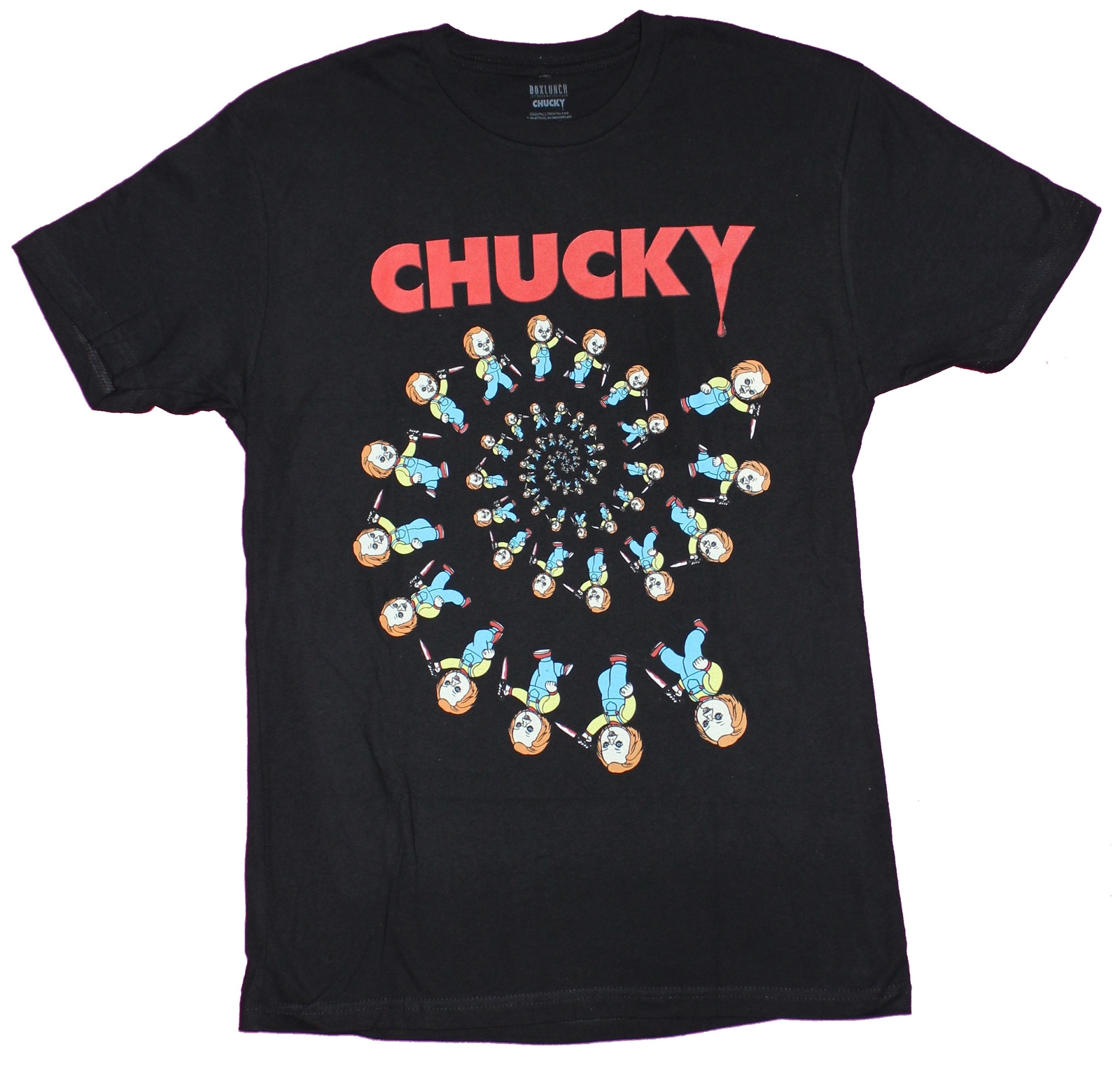 Child’s Play Mens T-Shirt – Spiral of Scary Chucky