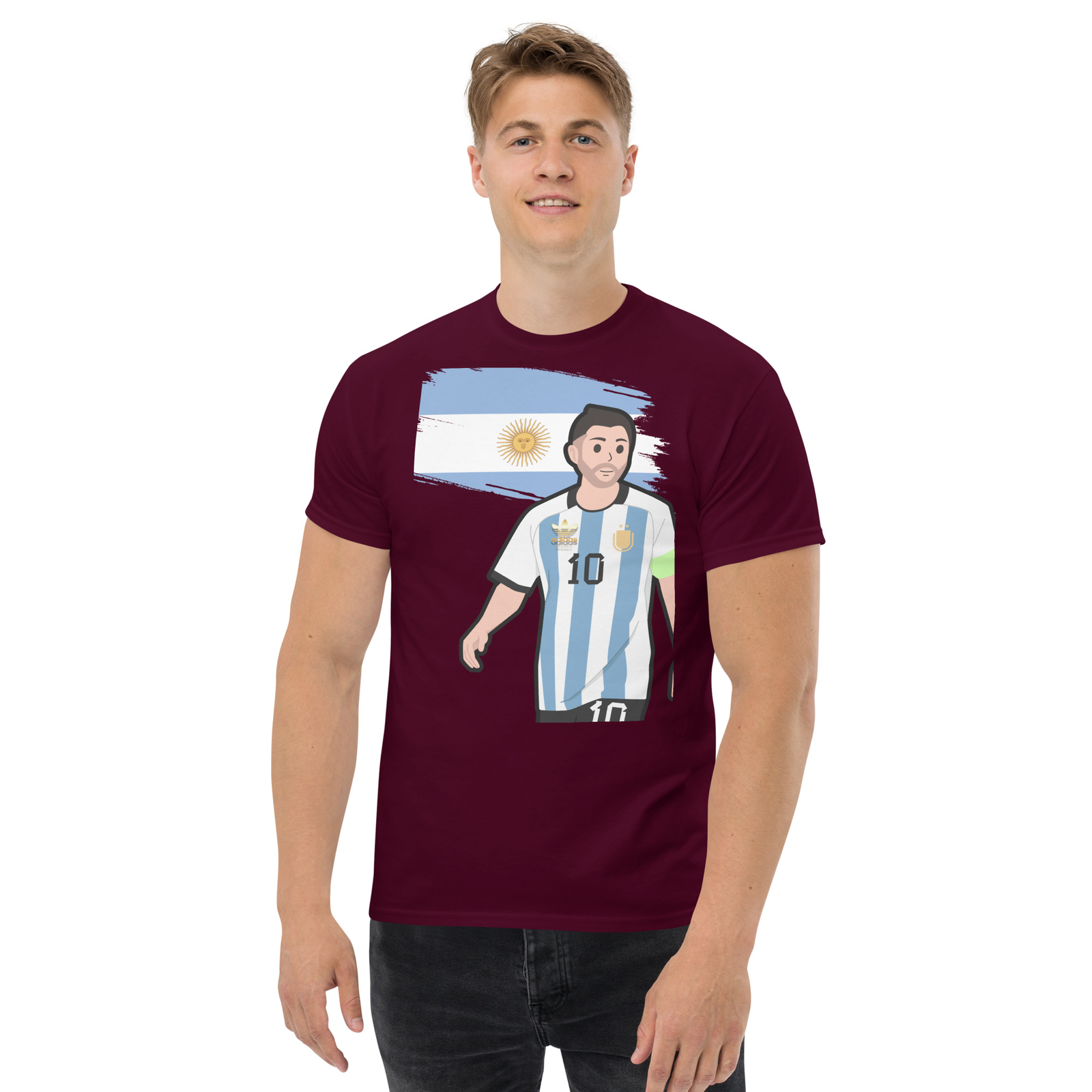 T-shirt classica unisex Lionel Messi Argentina
