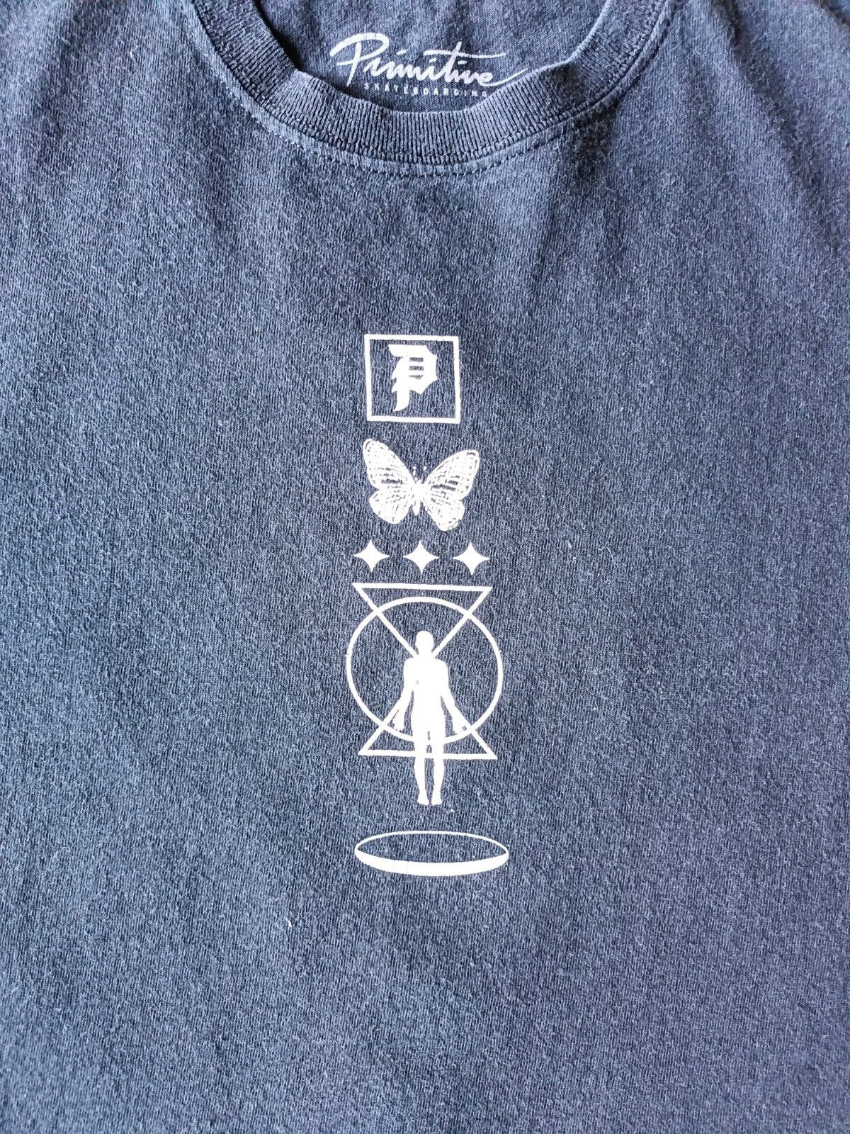 Primitive Skateboarding T-Shirt Men’s Size Small Graphic Print Black Shirt