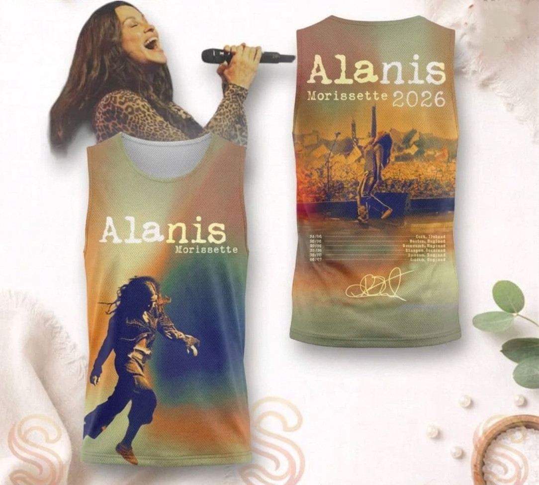 Alanis Morissette 2026 Tour S-5XL Tee Shirt 3D AOP tank top BS555