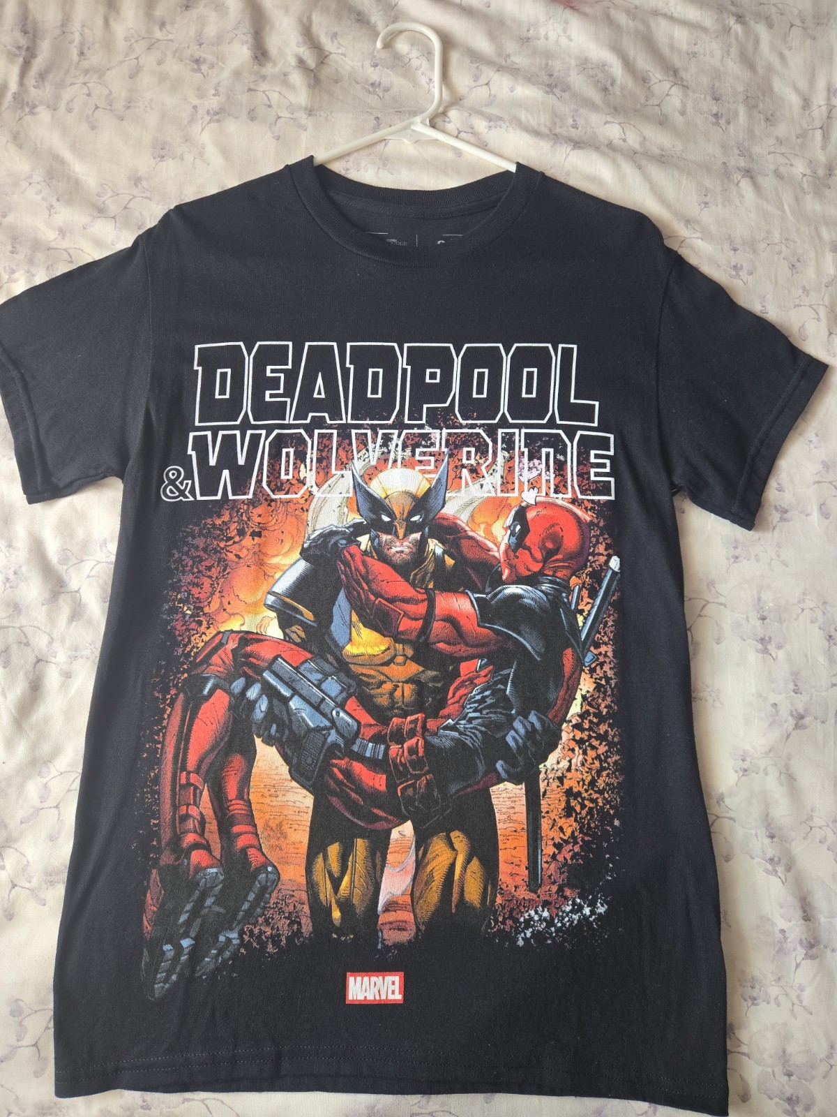 deadpool wolverine mens t-shirt
