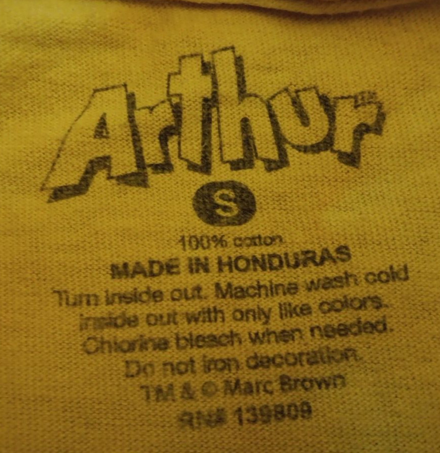 Unisex Small Arthur Yellow Tie Dye Hugs Not Drugs Graphic T Shirt