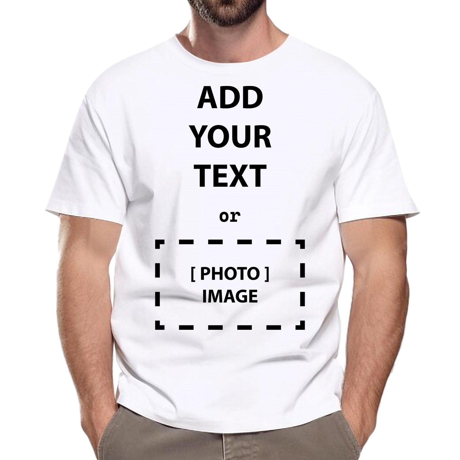 Custom Designed Crewneck T-Shirt | Personalized Shirt for Men Or Women