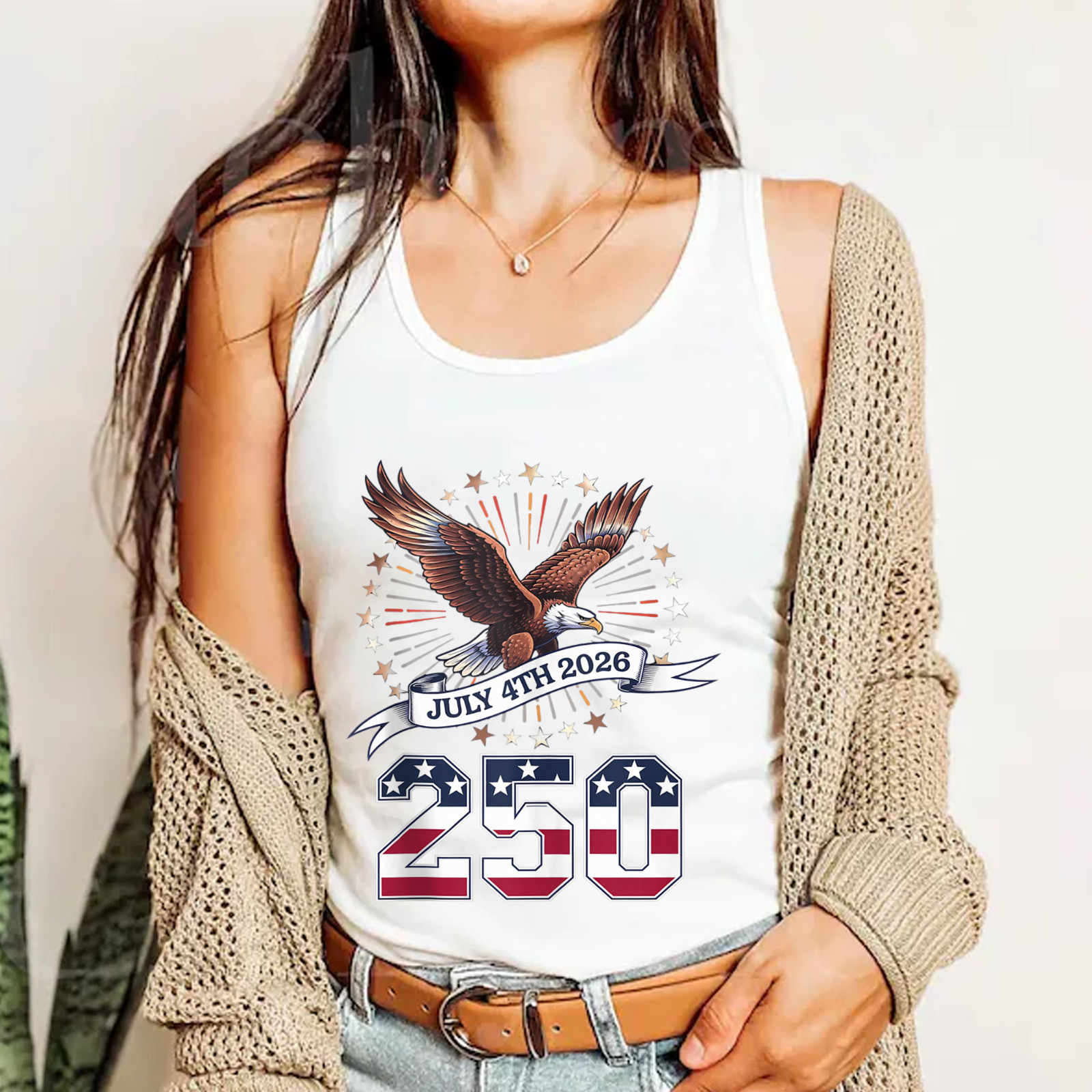 250th Anniversary Patriotic July 4th – USA 1776-2026 Tank Top