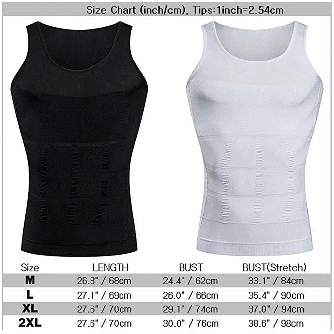 Men Tummy Control Compression Vest Belly Slimmer Tank Top Underwear UnderShirts