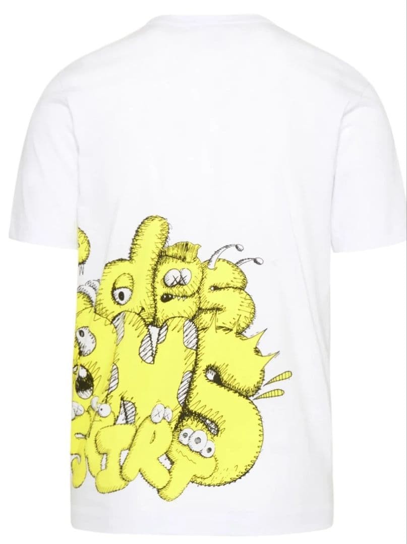 USED BRAND NEW COMME DES GARCONS SHIRT X KAWS PRINT TEE (NOT AVAILABLE JAPAN)