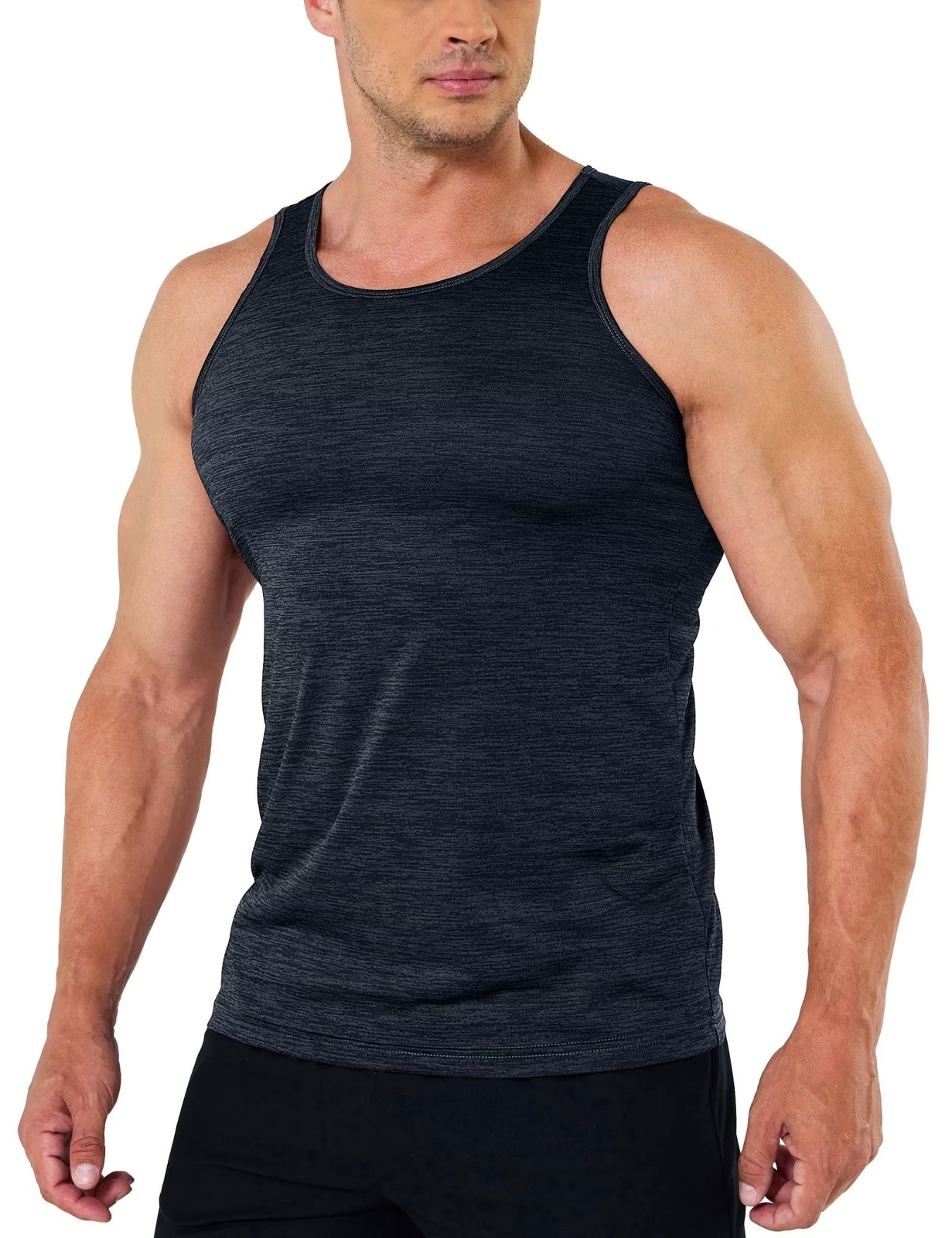 Men’s Tank Tops Sleeveless Gym Workout A-Shirt Quick Dry Muscle Shirt Summer Tee