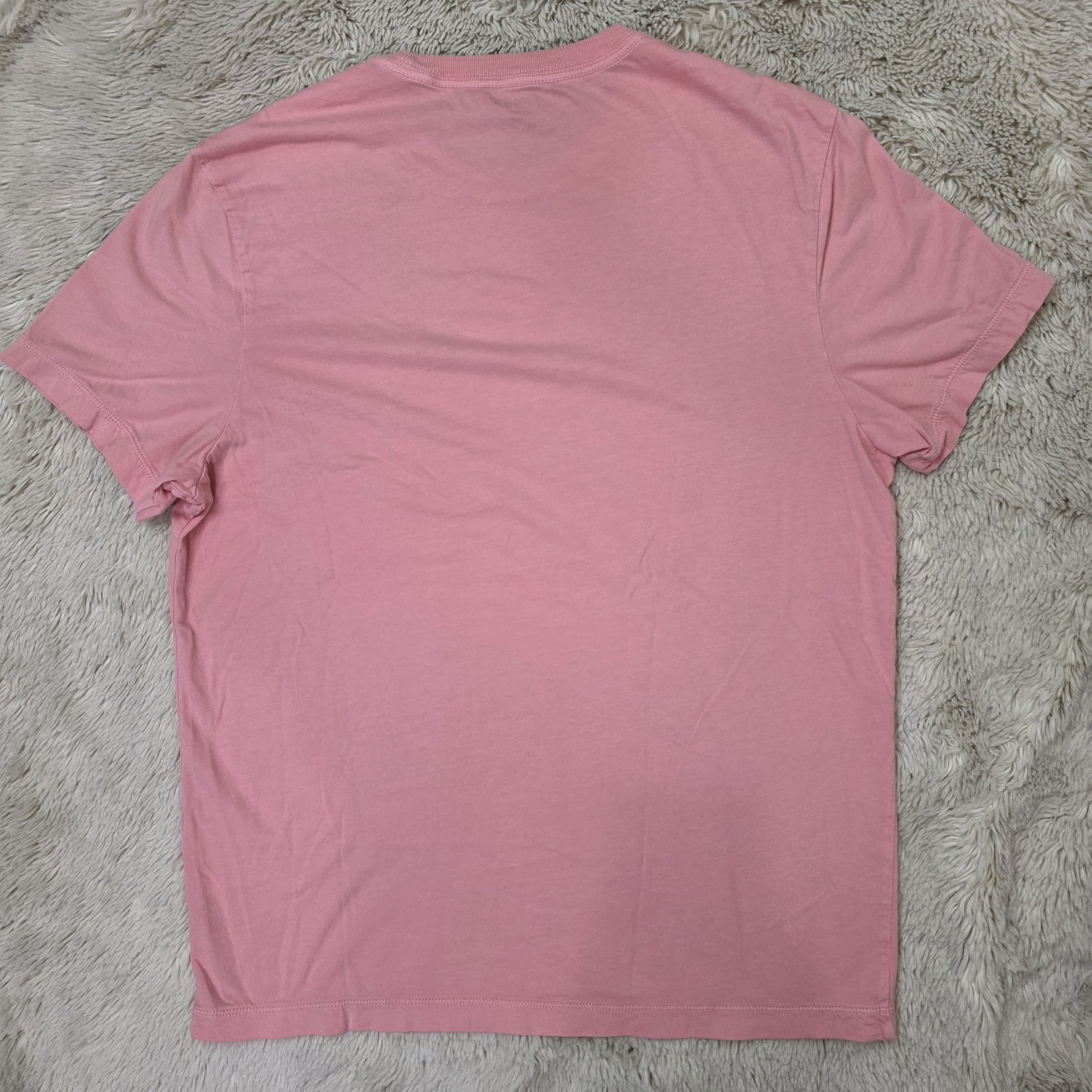 J CREW Men’s Broken-in Short Sleeve T-Shirt in Coral Mist Pink size Medium