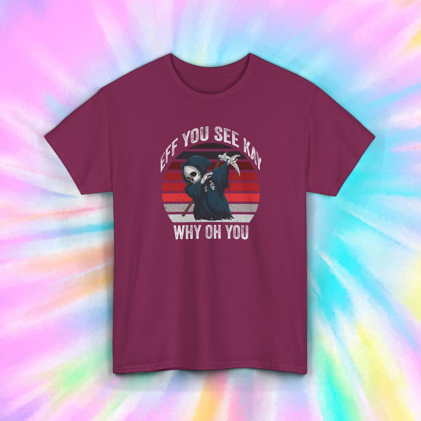 Eff You See Kay Shirt S-5XL Funny Grim Reaper Humor Retro Sarcastic Tee