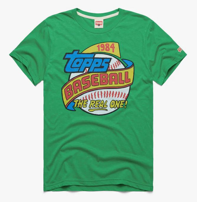 Topps Baseball 1984 Green T-Shirt