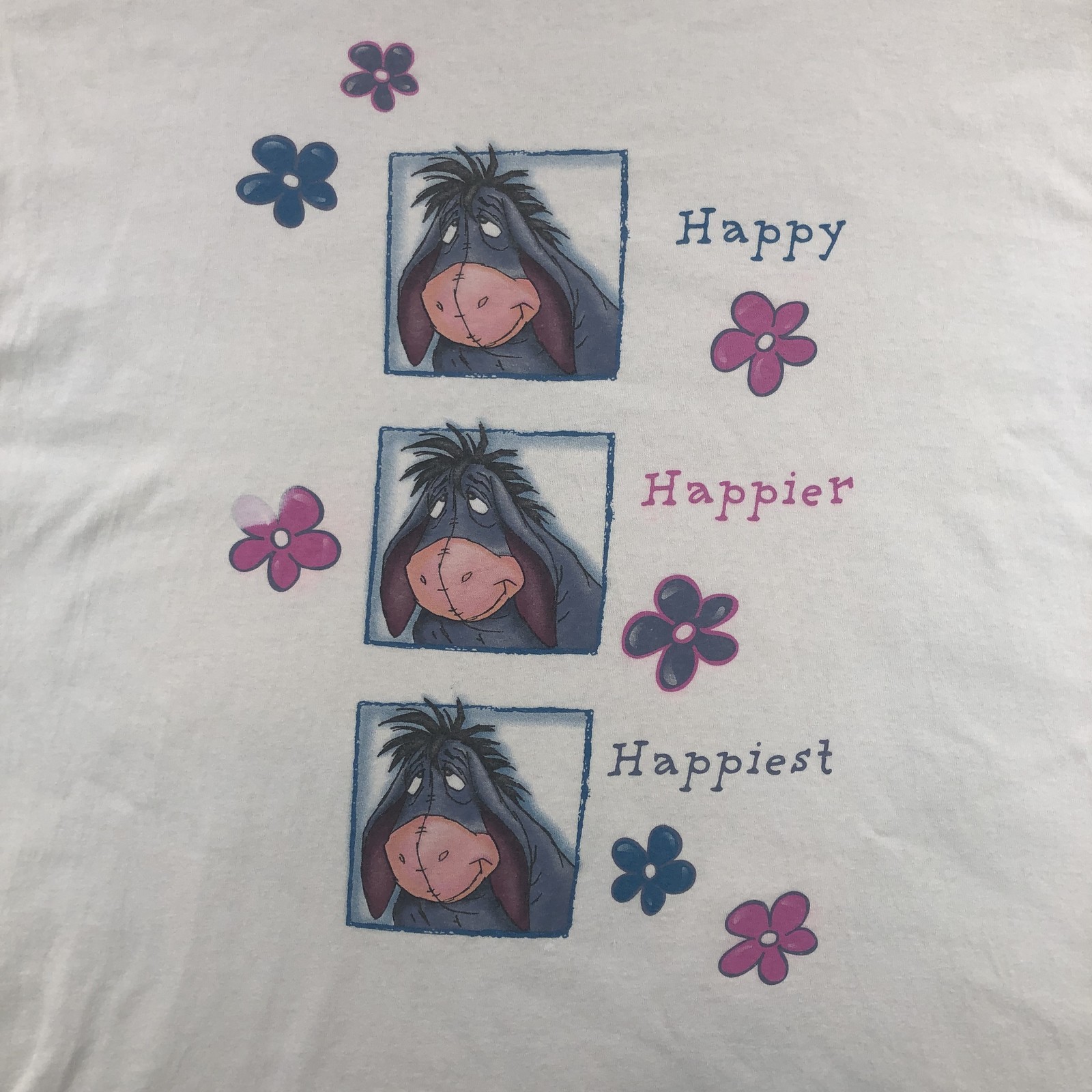 Vintage Disney Eeyore Shirt Mens XL Winnie the Pooh Happiest Graphic 90s USA
