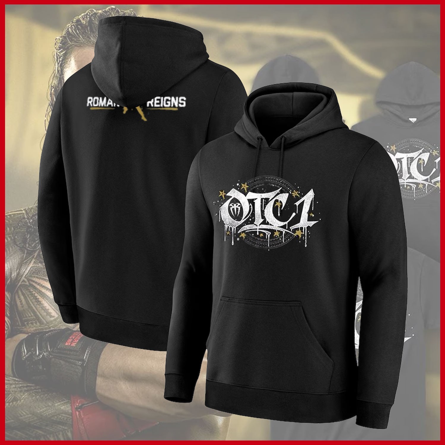 HOT NEW – Roman Reigns Gold OTC1 T-Shirt Hoodie Reprint Gildan For Fans