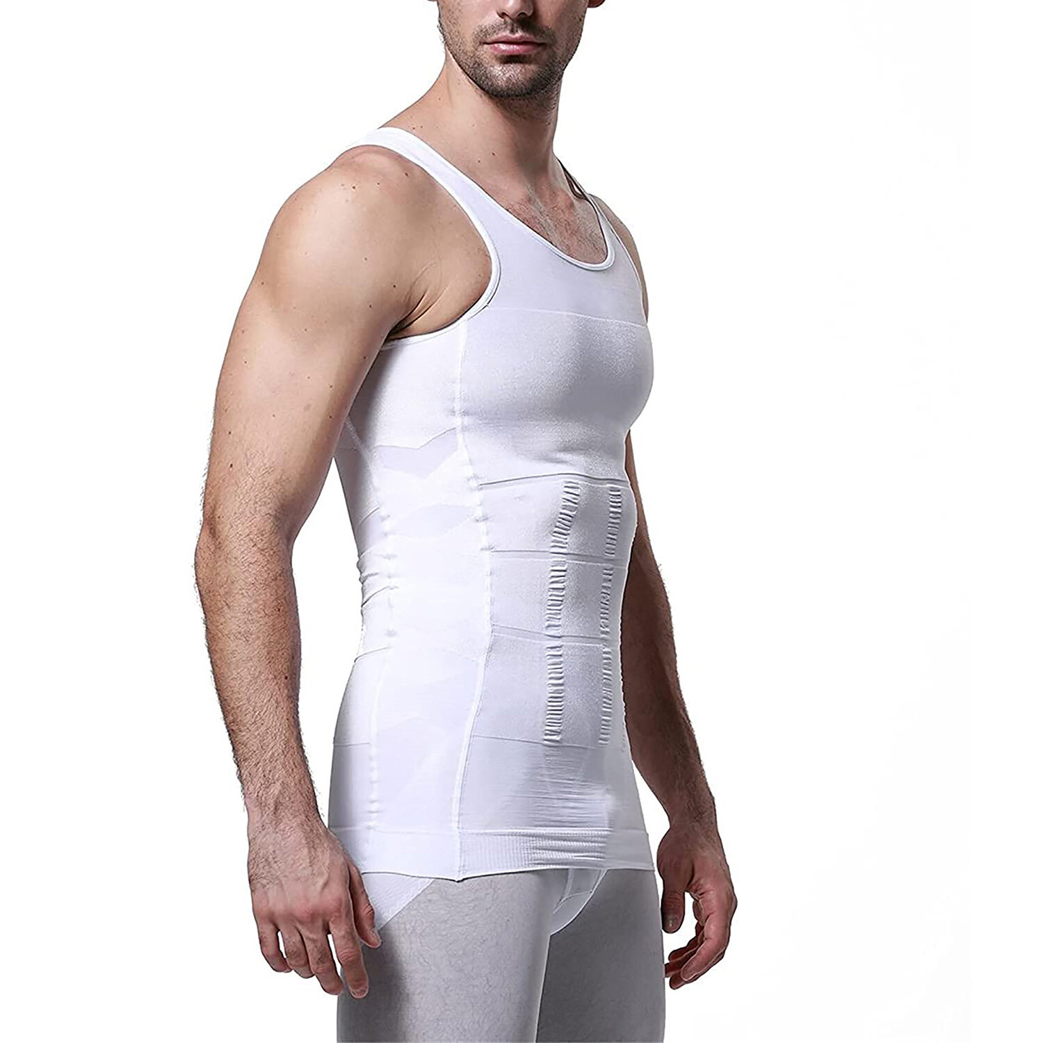CGTFY Gynecomastia Compress Tank Top Men’s Slimming Body Shaper Vest Abs Shirt
