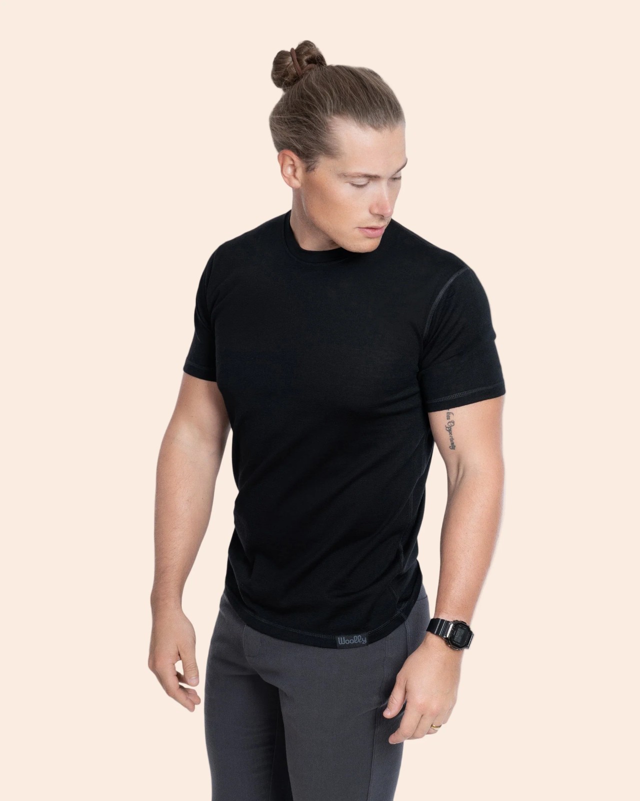 NWT Woolly Clothing Co. 100% Merino Wool Everyday Crew Neck T-Shirt Tee 175GSM