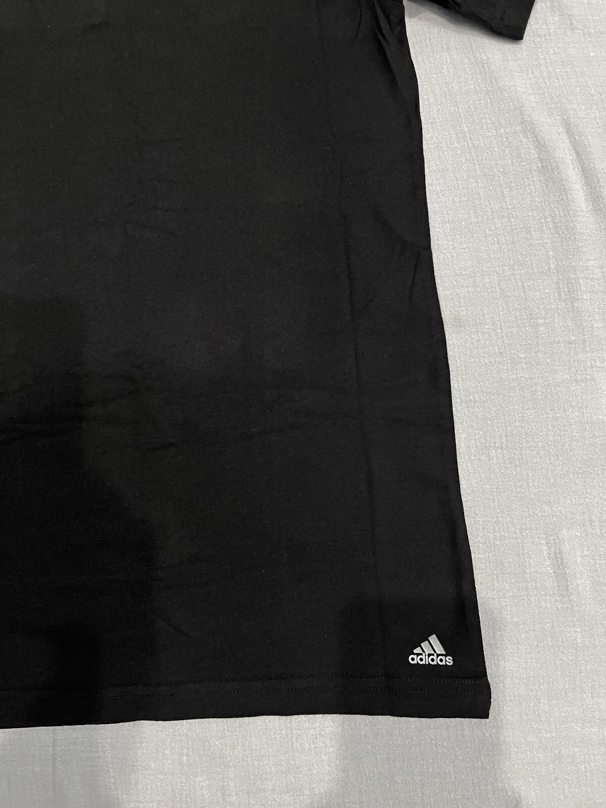 adidas Mens 2 Pack Performance Crew Neck Stretch Tee M (38-40) Black T-Shirt