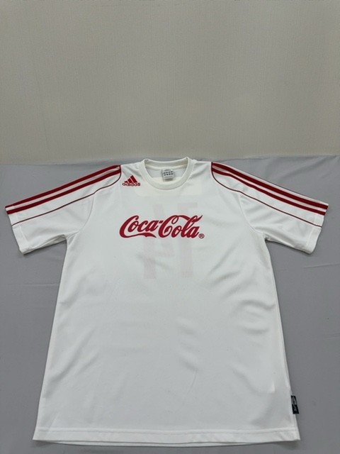 Adidas Soccer Jersey Mens White Size M Short Sleeve Red Striped