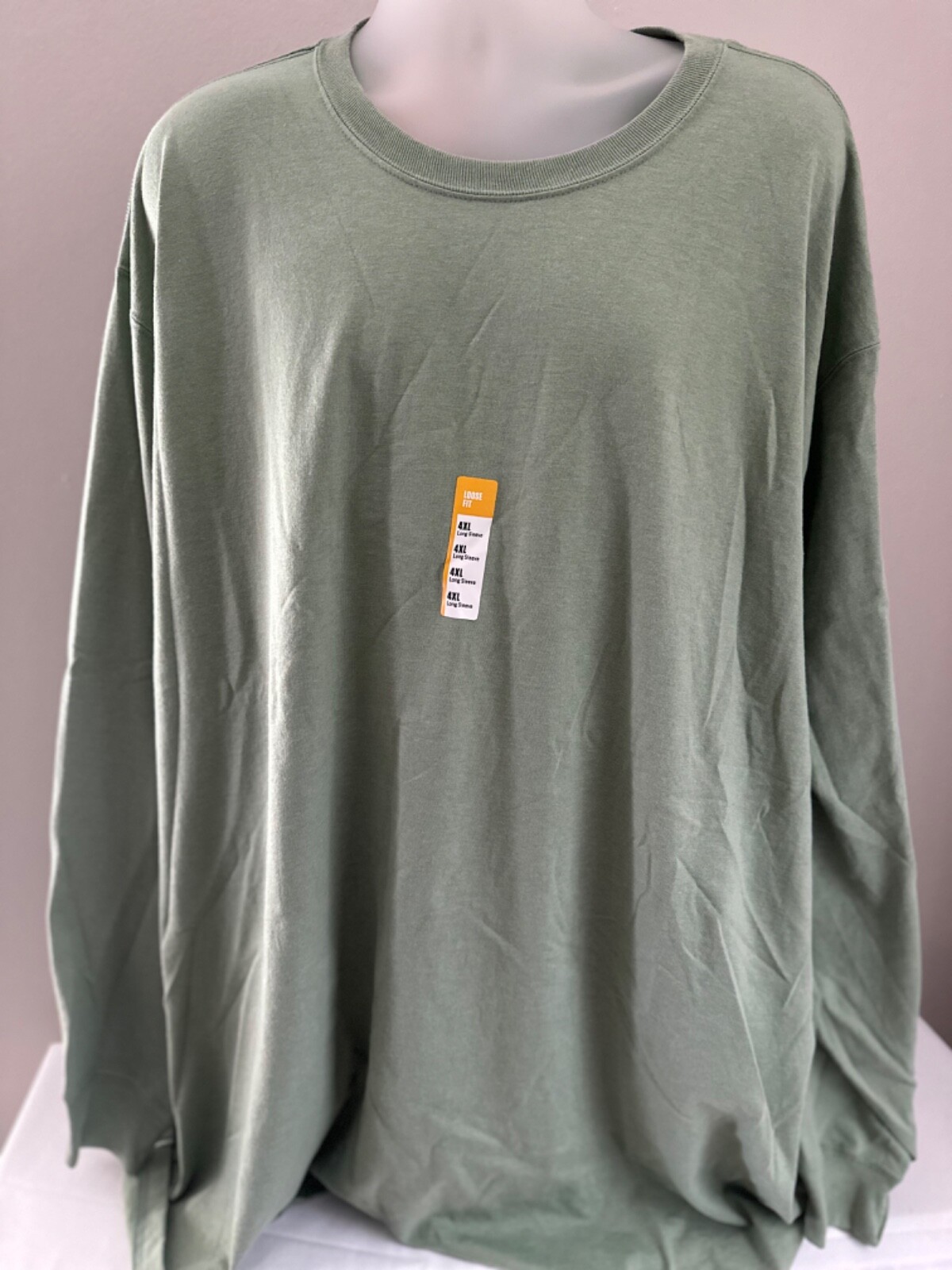 Carhartt Green Loose Fit Heavyweight L/S Pocket T-Shirt Model TK0231-M 4XL