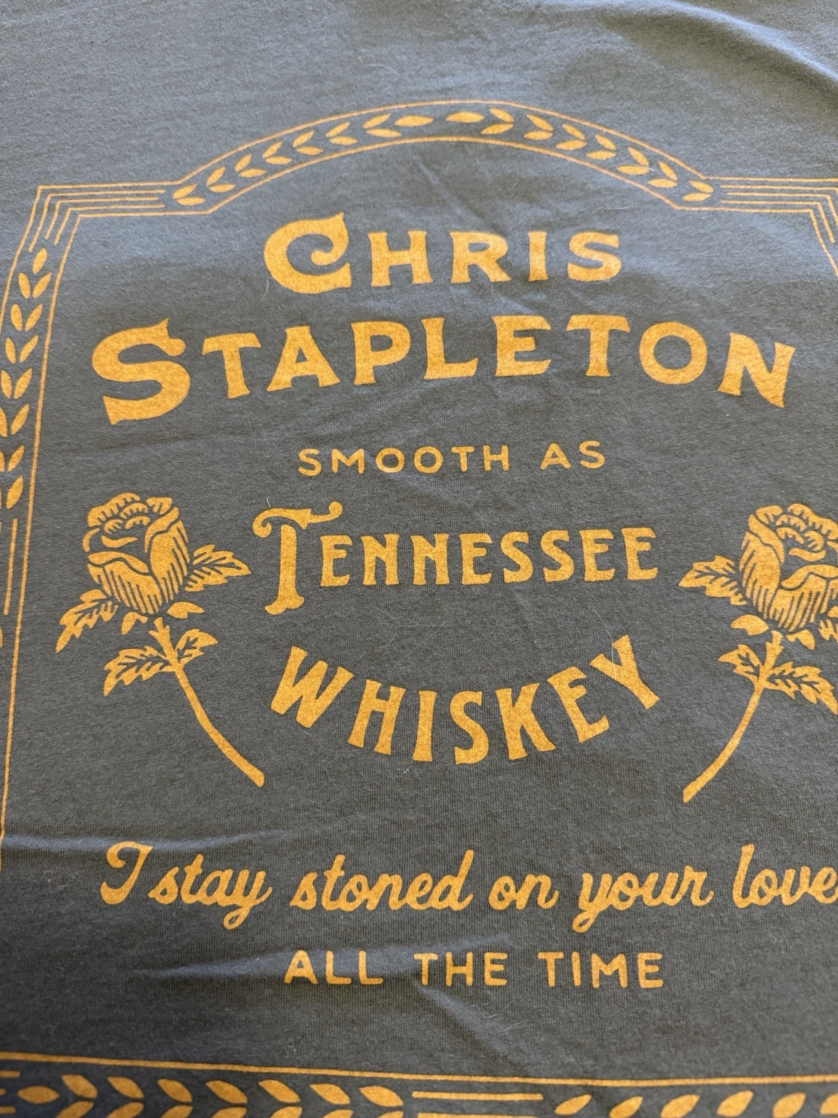 Chris Stapleton Smooth As Whiskey T Shirt In Sz XXL