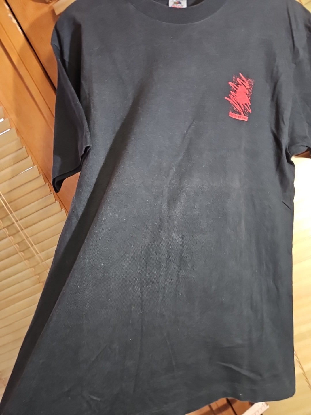 Vintage 90s FOTL Single Stitch Black Tee T Shirt Unknown Band Obscure Large