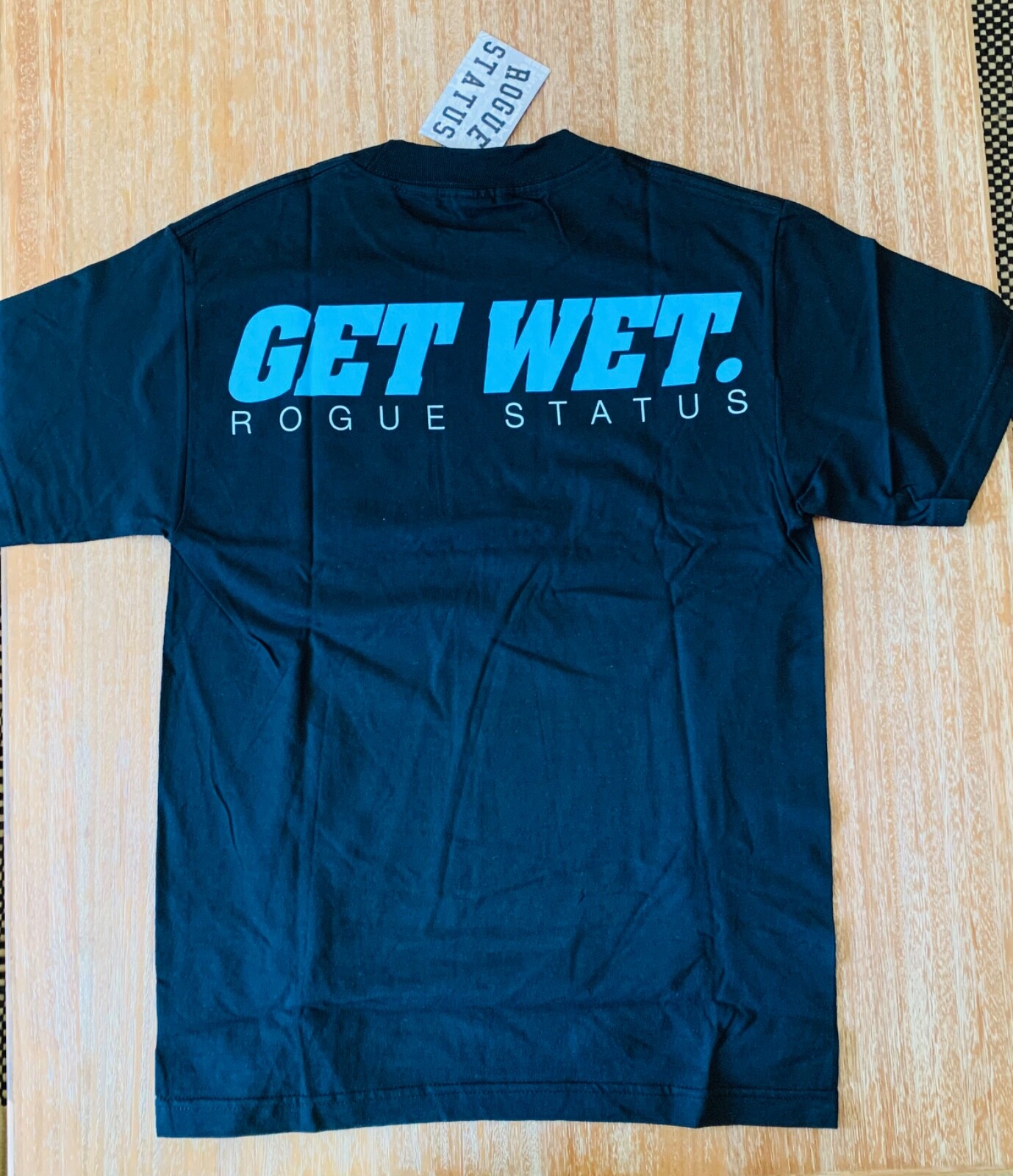 NEW Rogue Status Get Wet T-shirt Black Blue S M L Tee Shirt Vintage 2012 Rare RS
