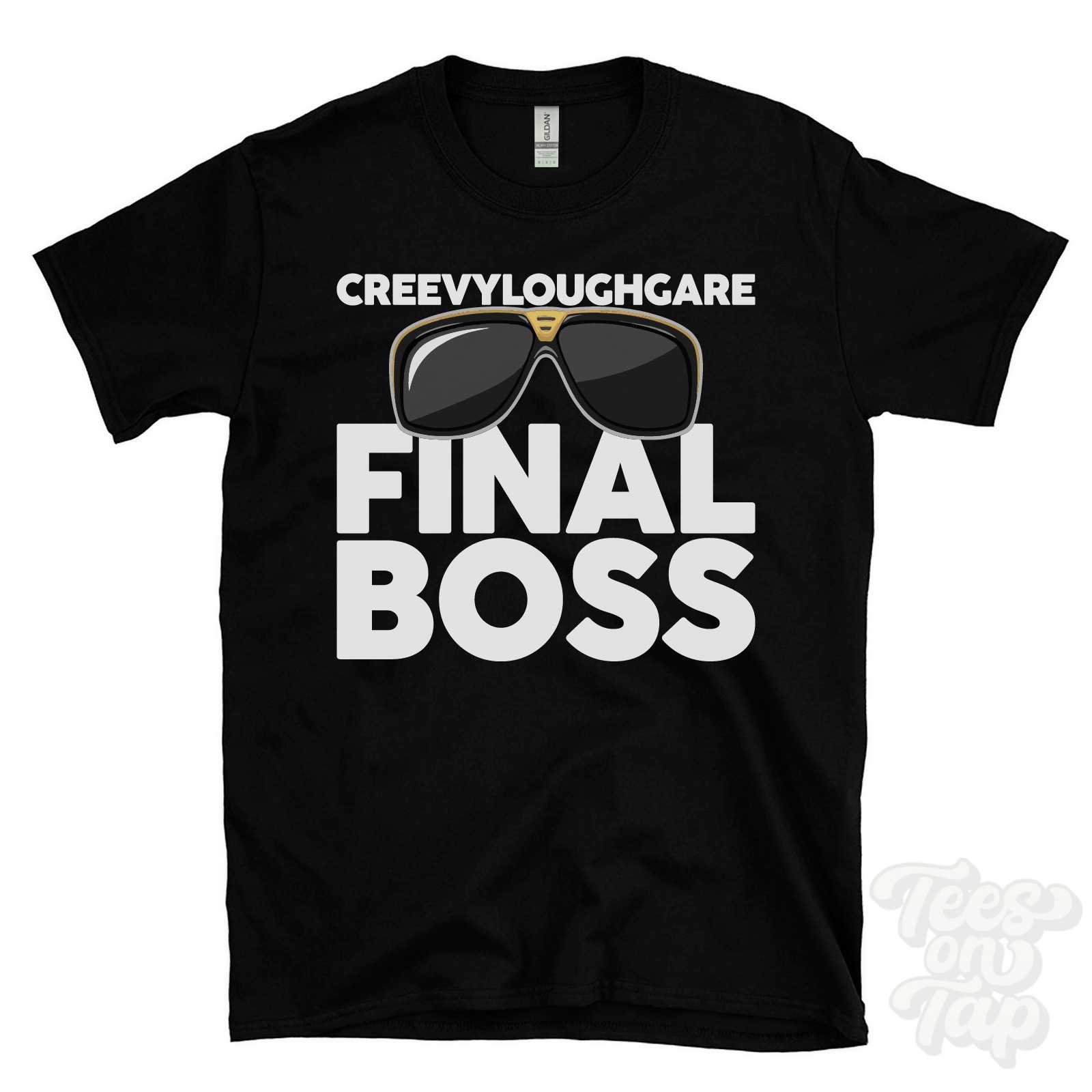 CREEVYLOUGHGARE FINAL BOSS T-SHIRT funny xmas gift saintfield down district