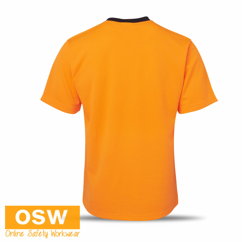 Hi Vis Micromesh LIGHT Weight Breathable COOL DRY Easy Care Work Tees XS-5XL