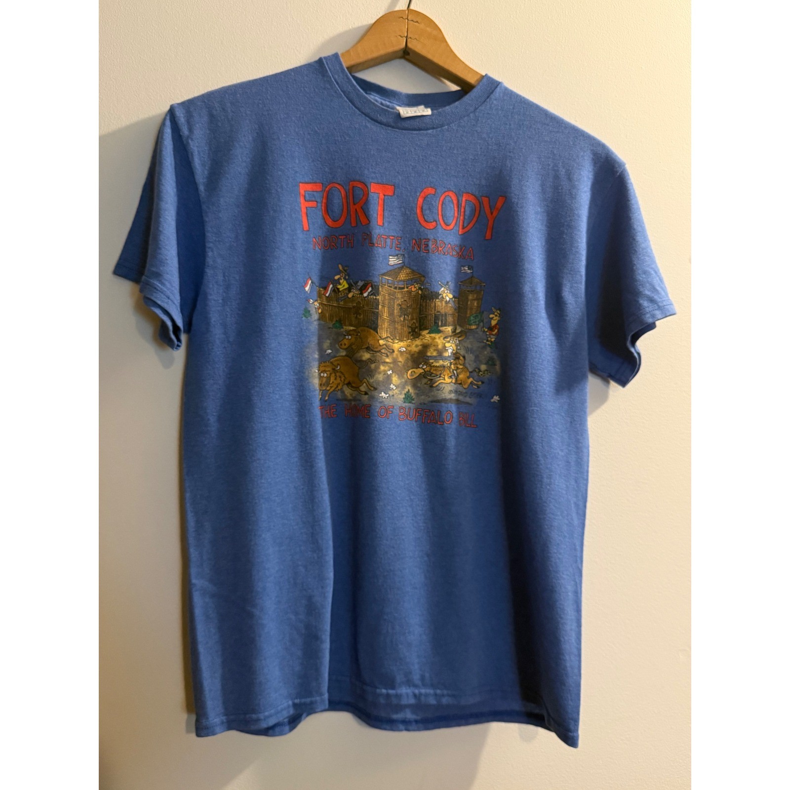 Delta Pro Weight Fort Cody North Platte Nebraska Buffalo Bill Blue T-Shirt Men M