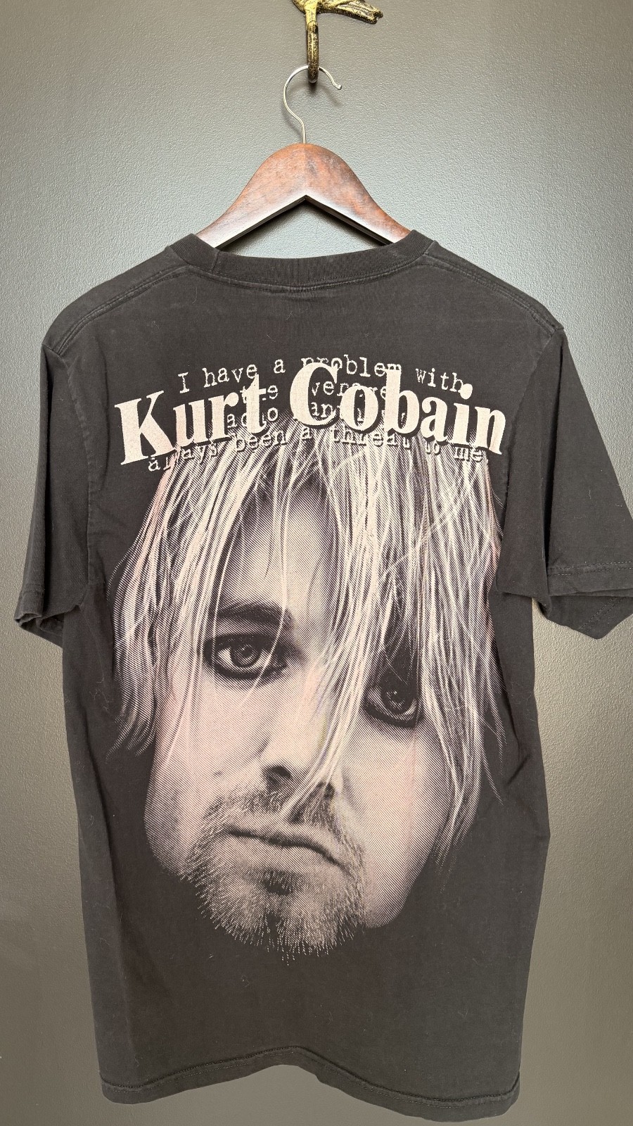 Vintage 90’s Kurt Cobain Nirvana T Shirt Double Sided Great Condition