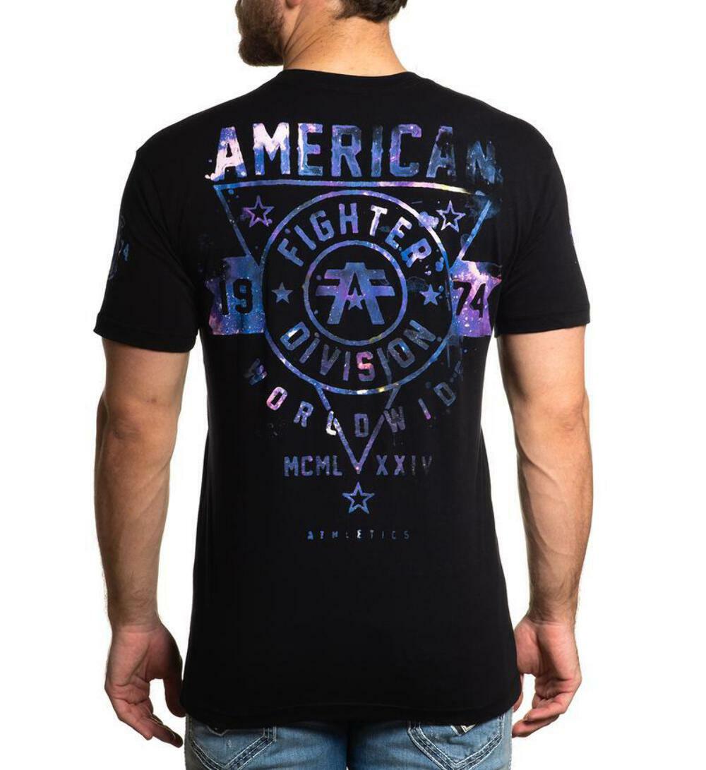 AMERICAN FIGHTER SILVER LAKE GALAXY Men’s T-Shirt *