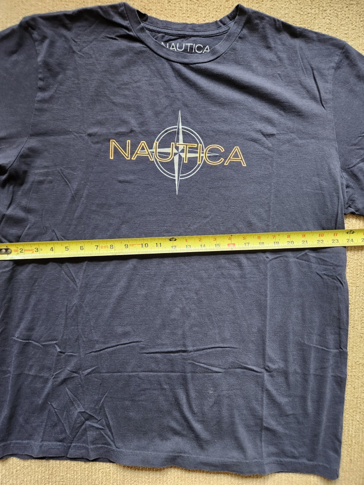 Lot Of 2 Nautica TShirts XXL Made In USA Navy Blue Red Logo Cotton Sport Boating