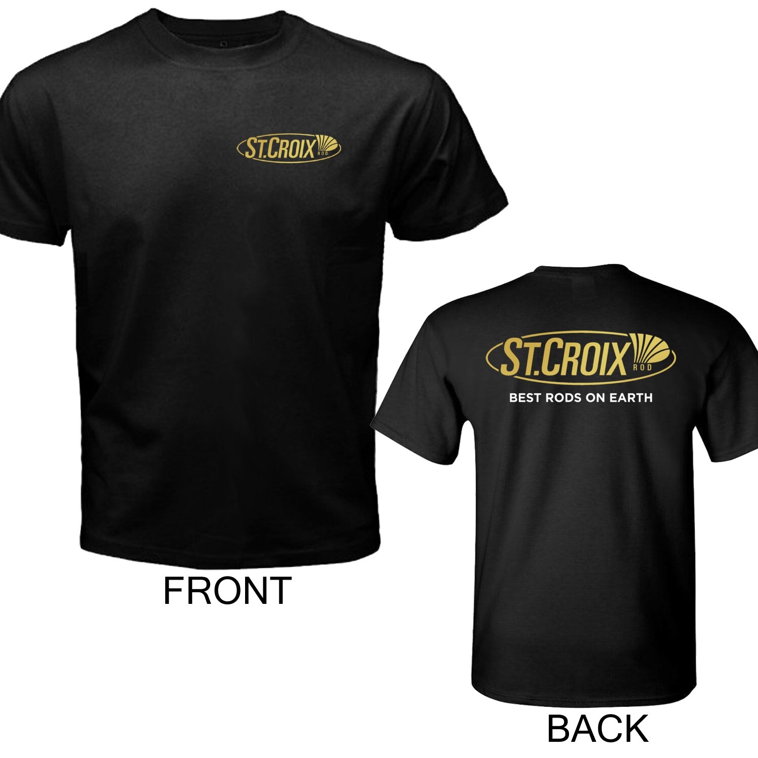 St. Croix Fishing Rods Men’s Black Size S to 5XL