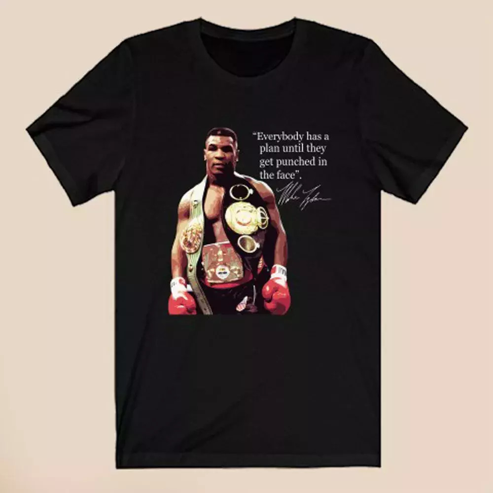 Iron Mike Tyson Quotes Men’s Black T-Shirt Size S-5XL.webp