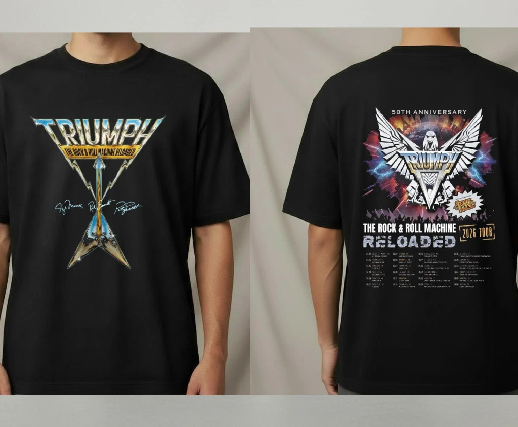 Triumph Band 50th Anniversary 2026 Tour T shirt