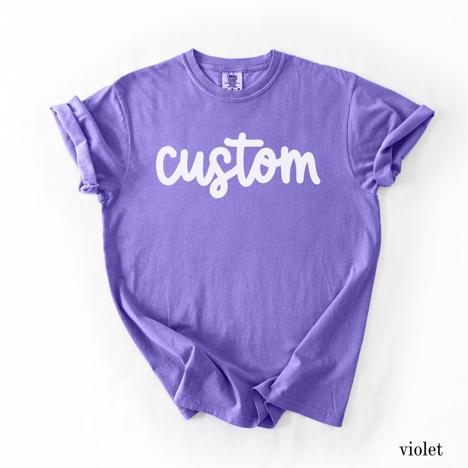 Custom Text Shirt, Custom Comfort Colors Shirt, Personalized Shirt, Custom T-Shi