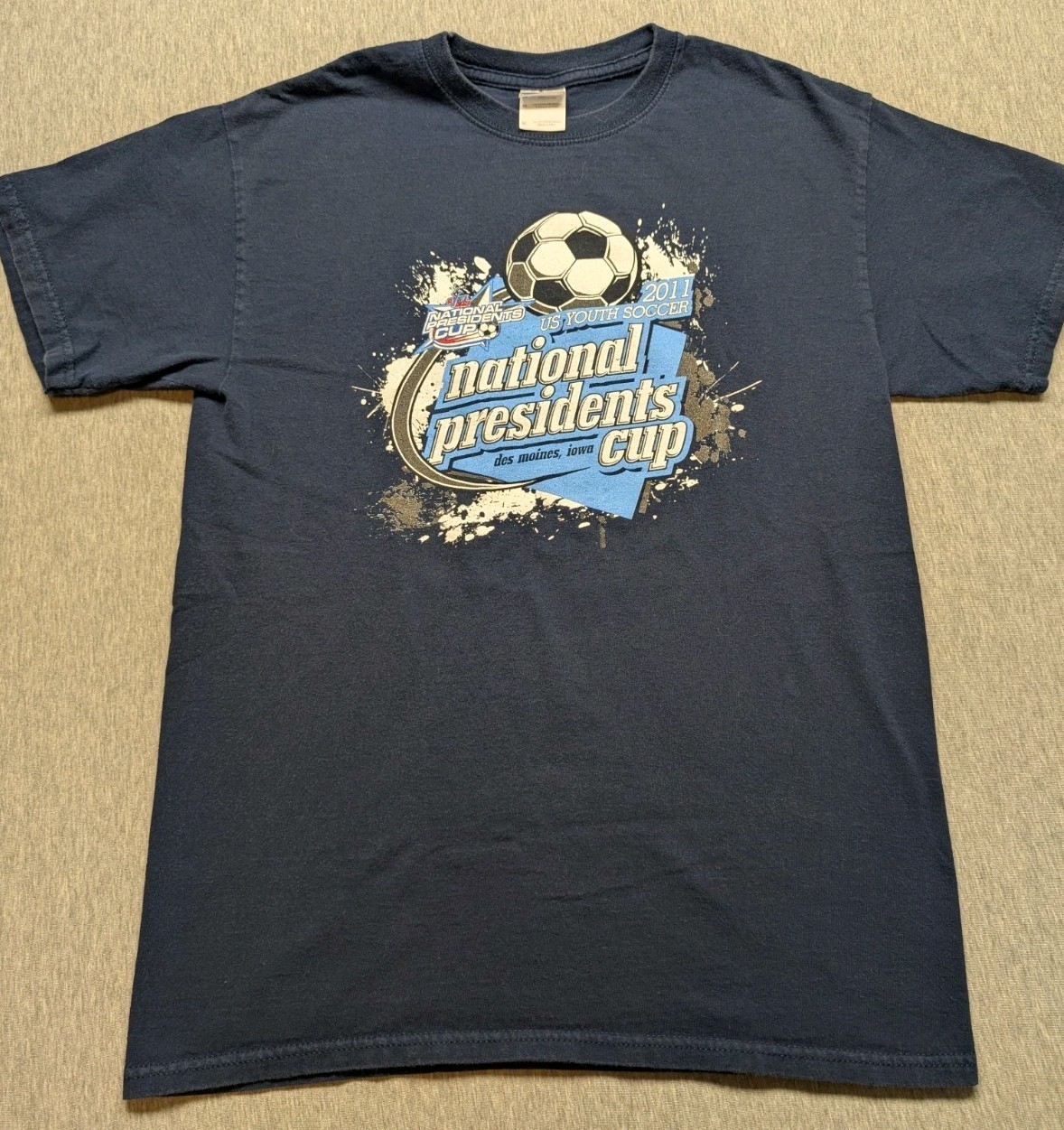 2011 Youth Soccer National Presidents Cup Des Moines Iowa Size Medium Blue