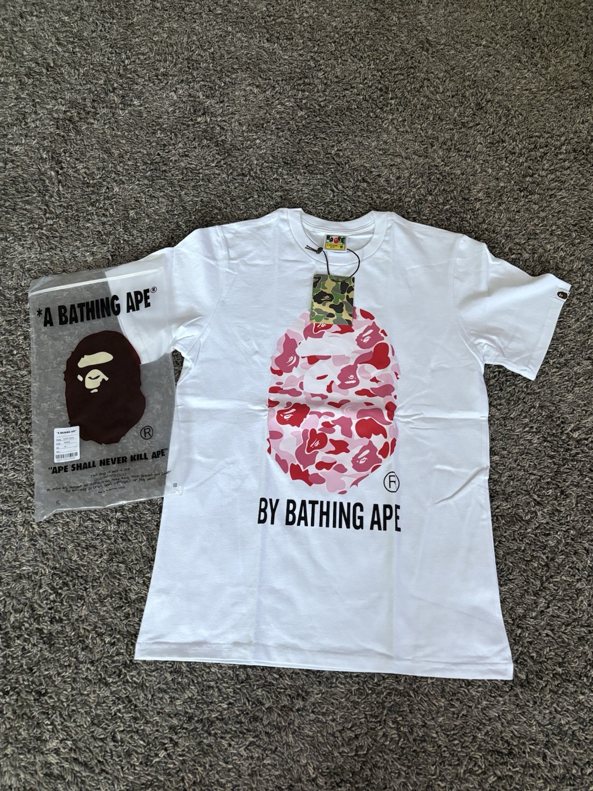 A Bathing Ape BAPE Men’s L Cotton Graphic Logo Crew Neck Tee Lot of 3