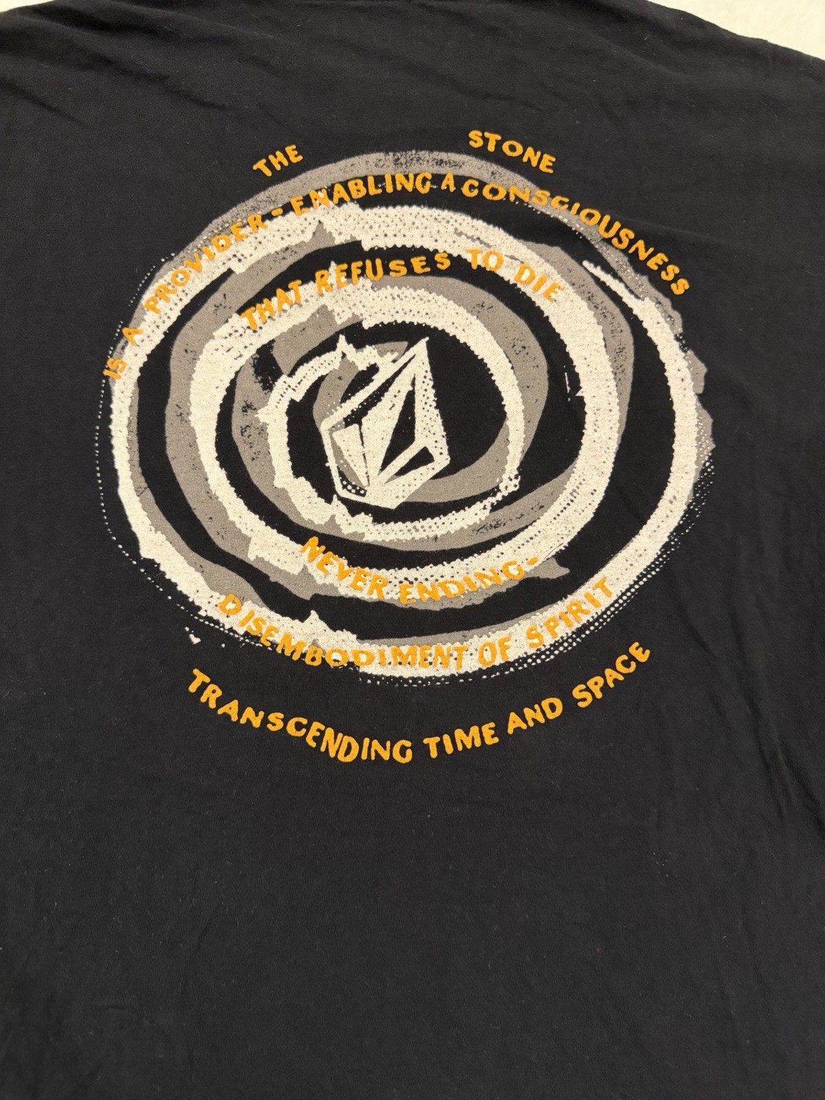 Volcom Stone Collectable Logo Black T-Shirt Men’s XL 100% Cotton Streetwear Rare