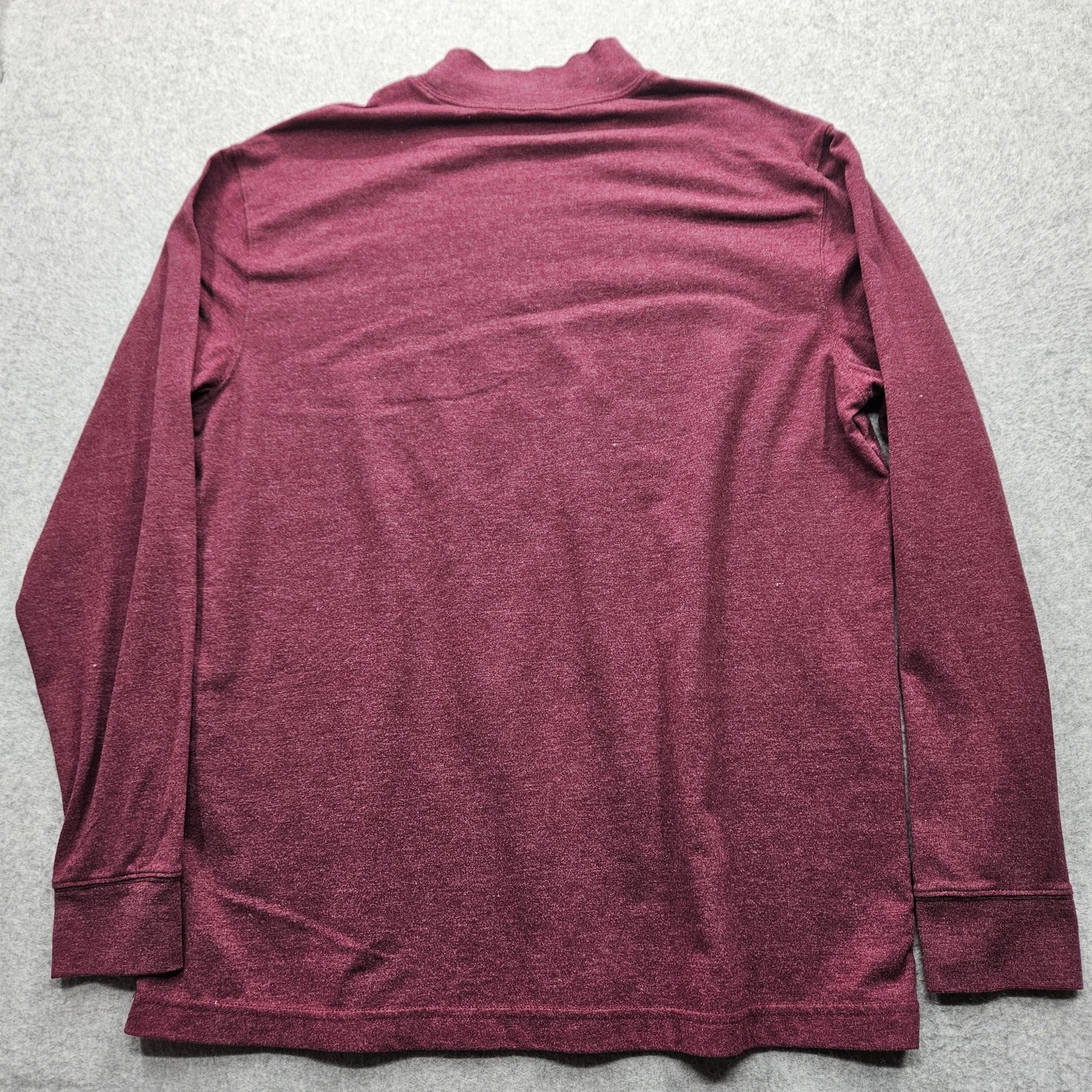 Saddlebred Men’s Large Maroon Half Turtle Neck Long Sleeve