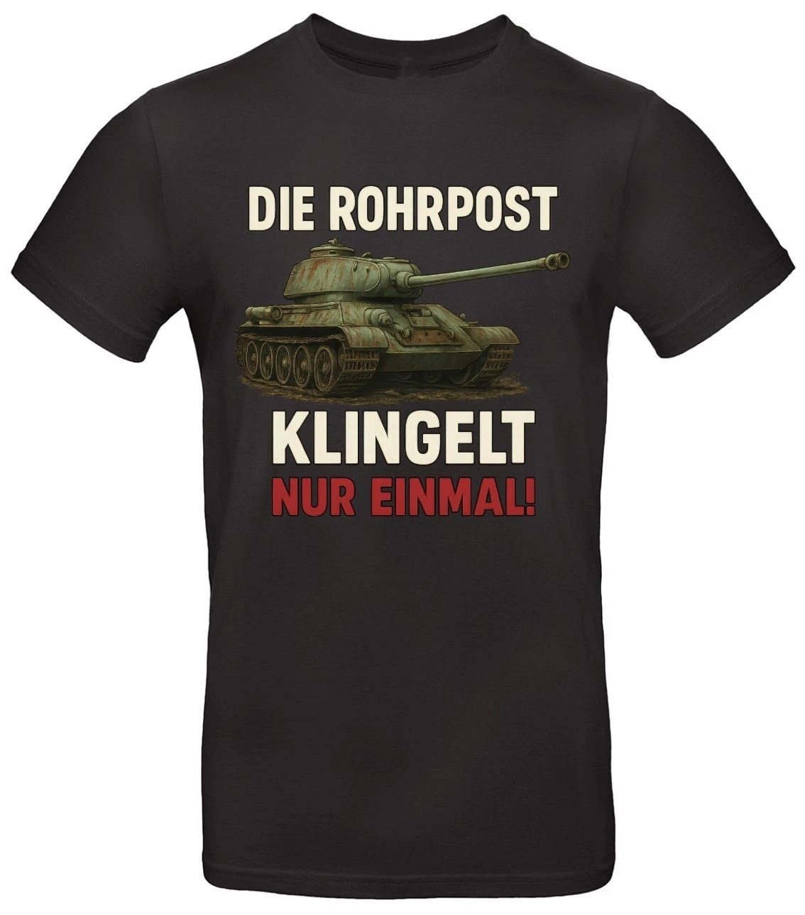 Rohrpost T Shirt Panzer Spruch Bundeswehr Army Humor Tiger Militär Geschenk S –