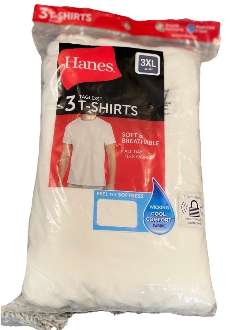 Hanes Men’s T-shirt single, 2 pack or 3 pack various colors available, new