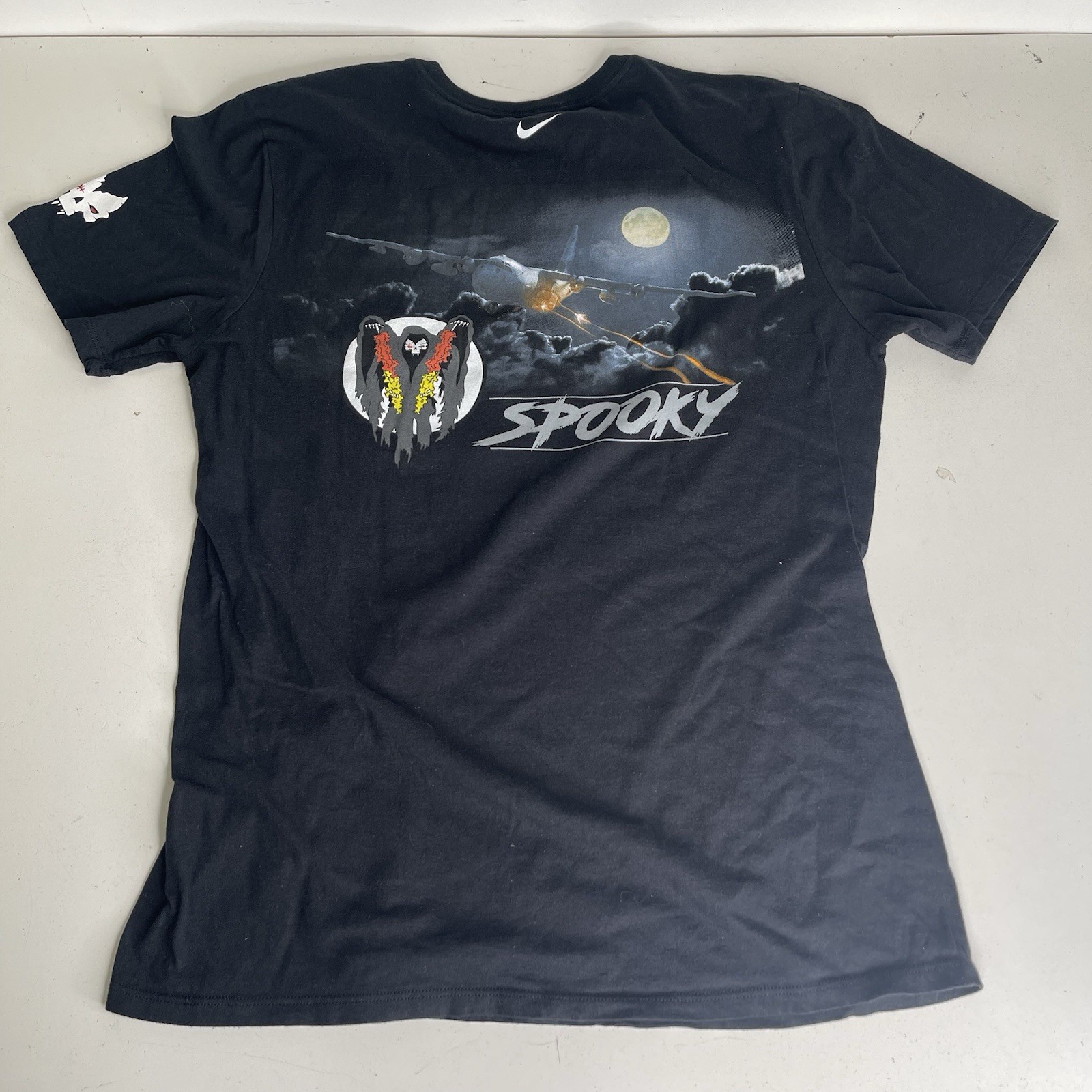 Nike Air Force Falcons AC-130 Spooky Graphic Tee Shirt Men Size M Medium