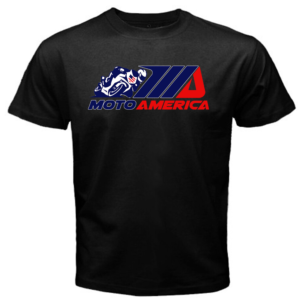 Moto America Superbike Men’s Black T-Shirt Size S to 5XL