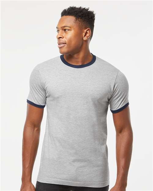 Tultex 246 Unisex Fine Jersey Ringer T-Shirt