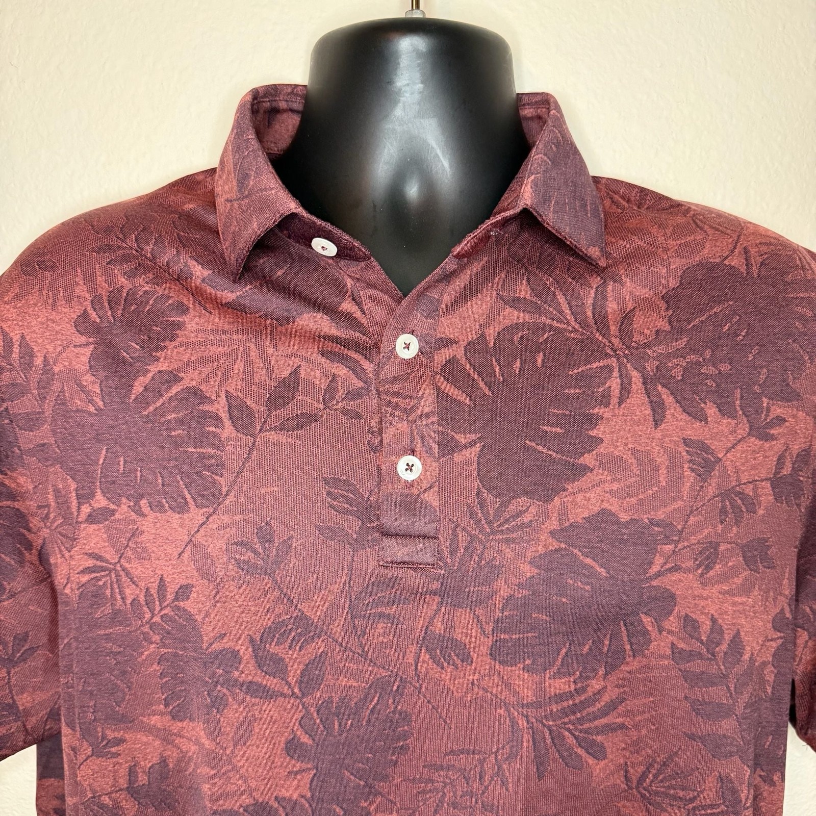 KJUS Men’s Stephen Polo Floral Print Golf Shirt 2XL