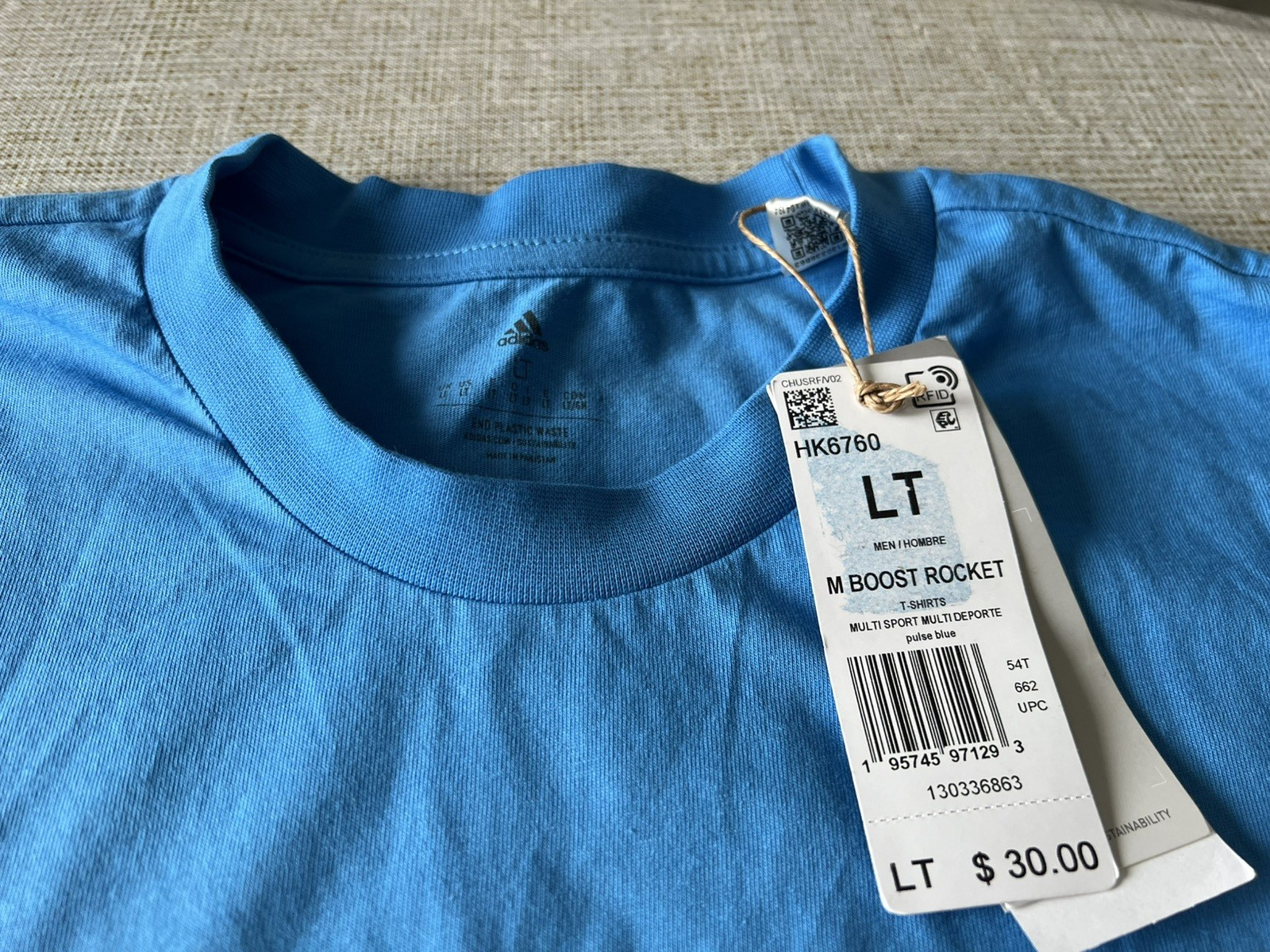 Adidas Men’s Blue “Boost Rocket” Graphic T-Shirt Size LT Large Tall NWT