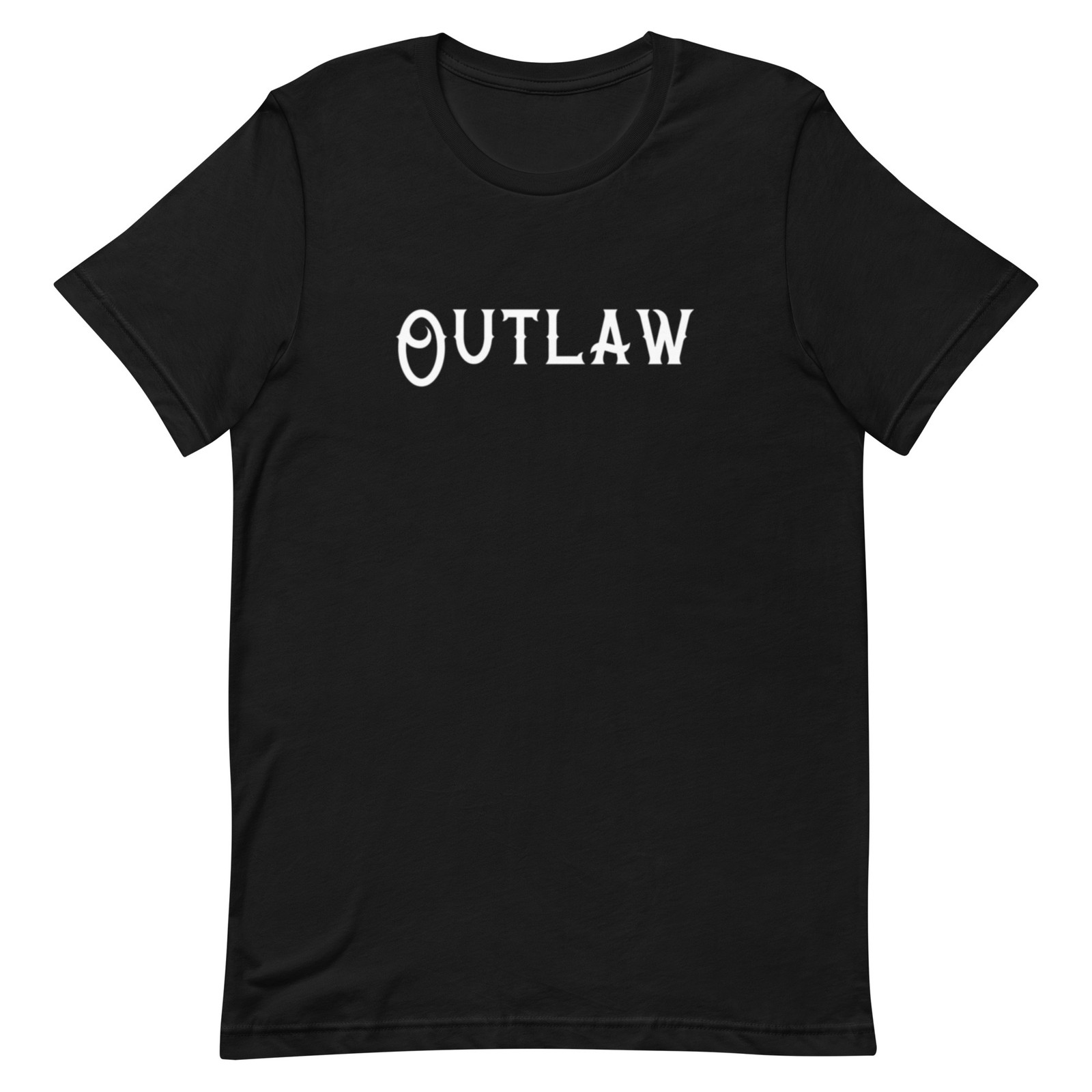 Outlaw T-Shirt Western Cowboy Biker Rebel Graphic Tee Gift for Dad Men Grandpa
