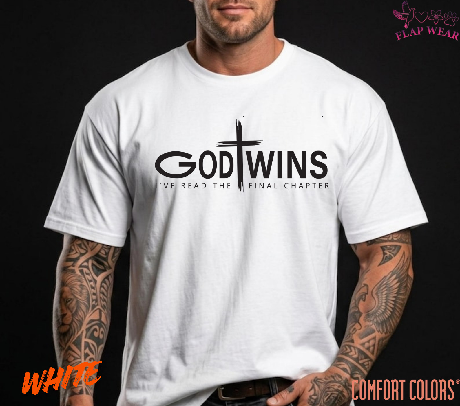 Unisex God Wins T-Shirt, Men T shirt,Women T shirt Gift Christian Cross Bible G