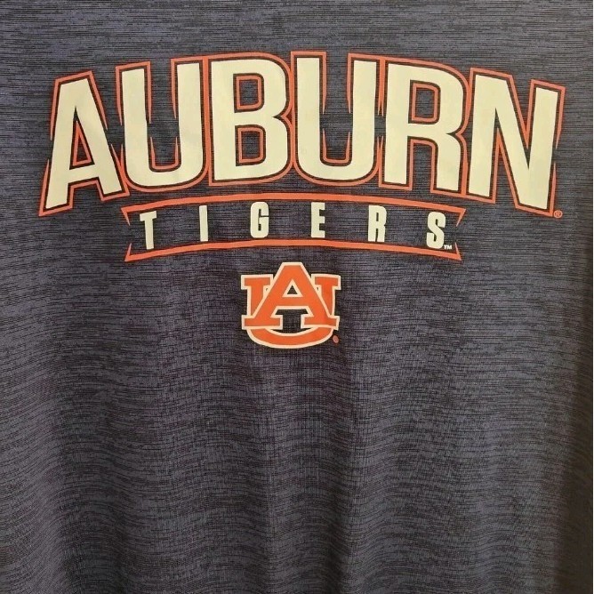 Russell Athletic Men’s University of Auburn T-Shirt Size Large Blue